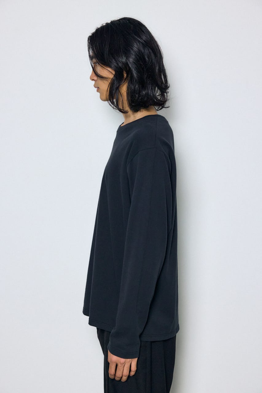 スムースタッチ長袖トップス BLK S