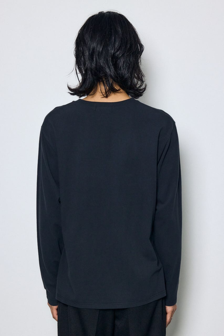 スムースタッチ長袖トップス BLK S