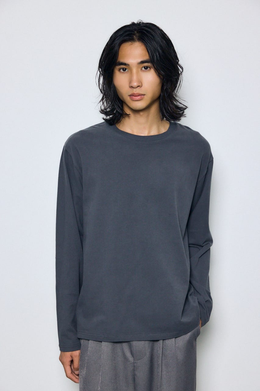スムースタッチ長袖トップス C.GRY S
