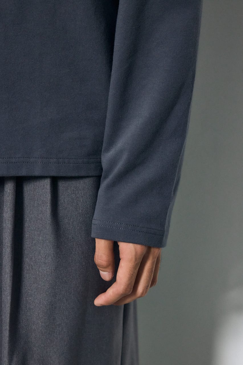 スムースタッチ長袖トップス C.GRY S