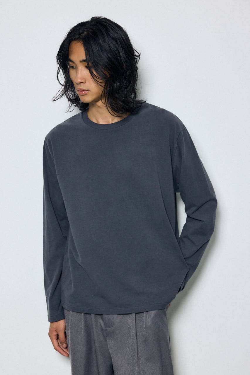 スムースタッチ長袖トップス C.GRY S