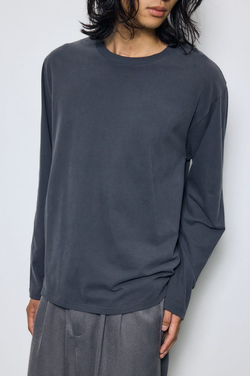 スムースタッチ長袖トップス C.GRY S