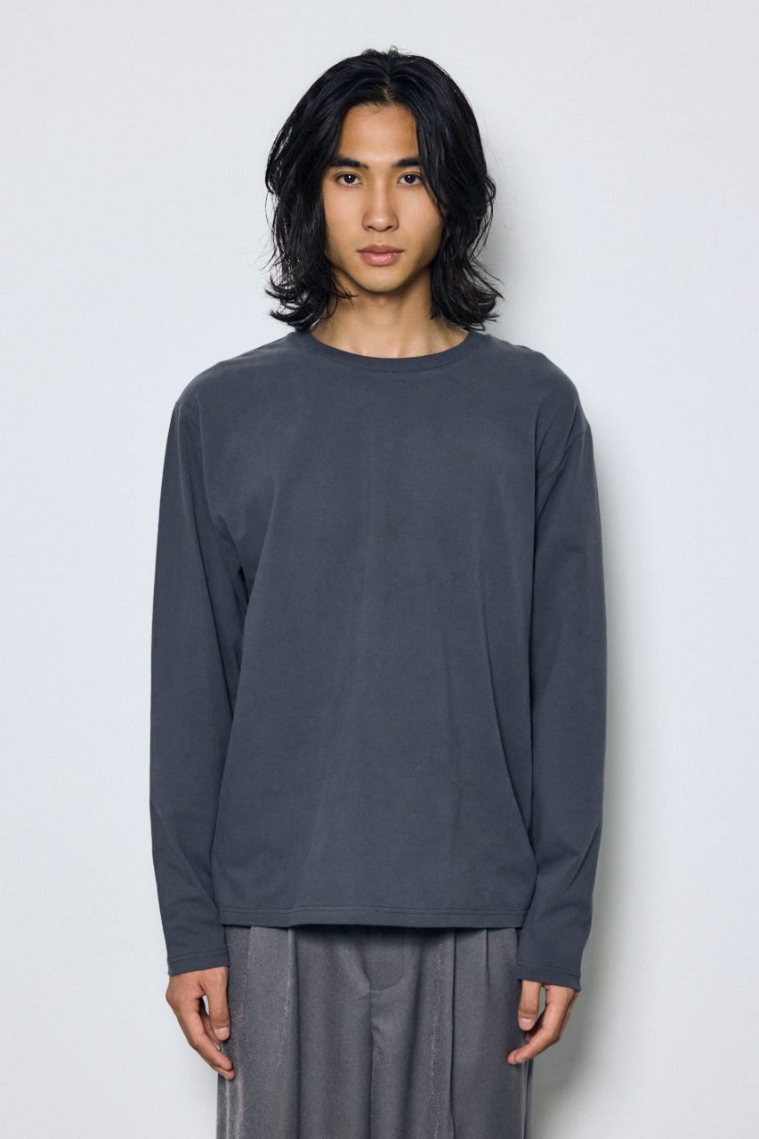 スムースタッチ長袖トップス C.GRY S