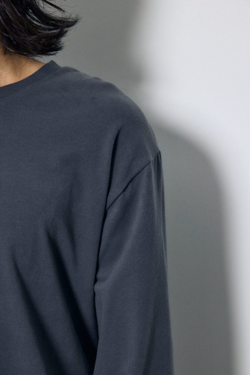 スムースタッチ長袖トップス C.GRY S