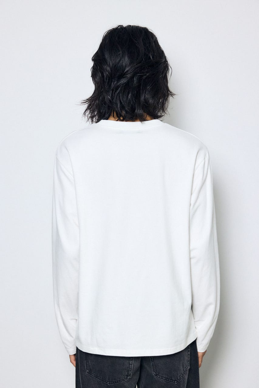 スムースタッチ長袖トップス WHT S