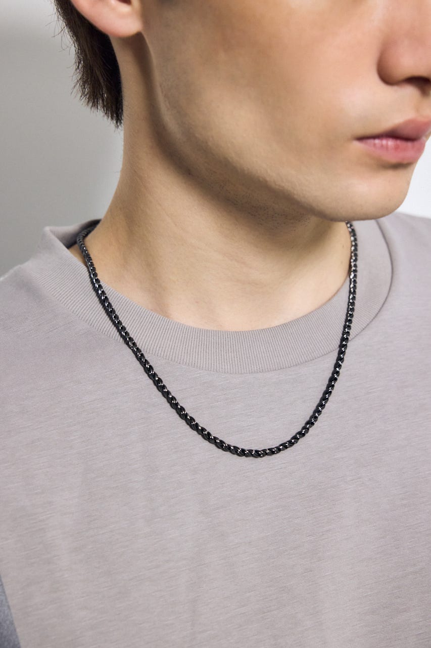 マンテルチェーンネックレス BLK FREE