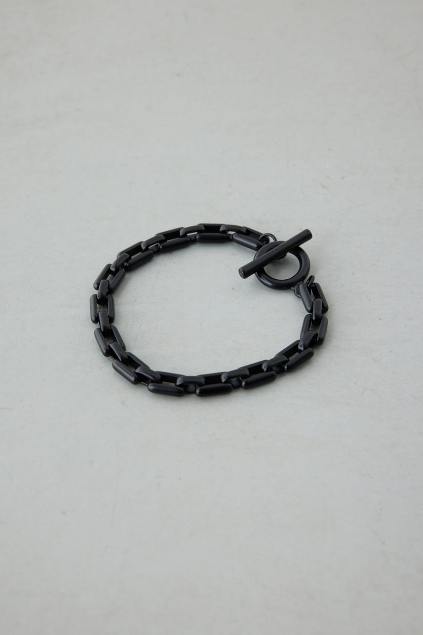 ヘビーチェーンブレスレット BLK FREE