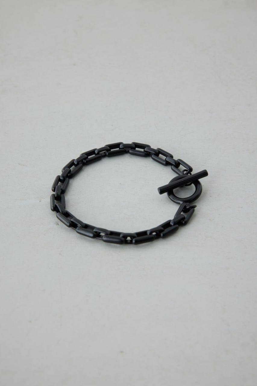ヘビーチェーンブレスレット BLK FREE