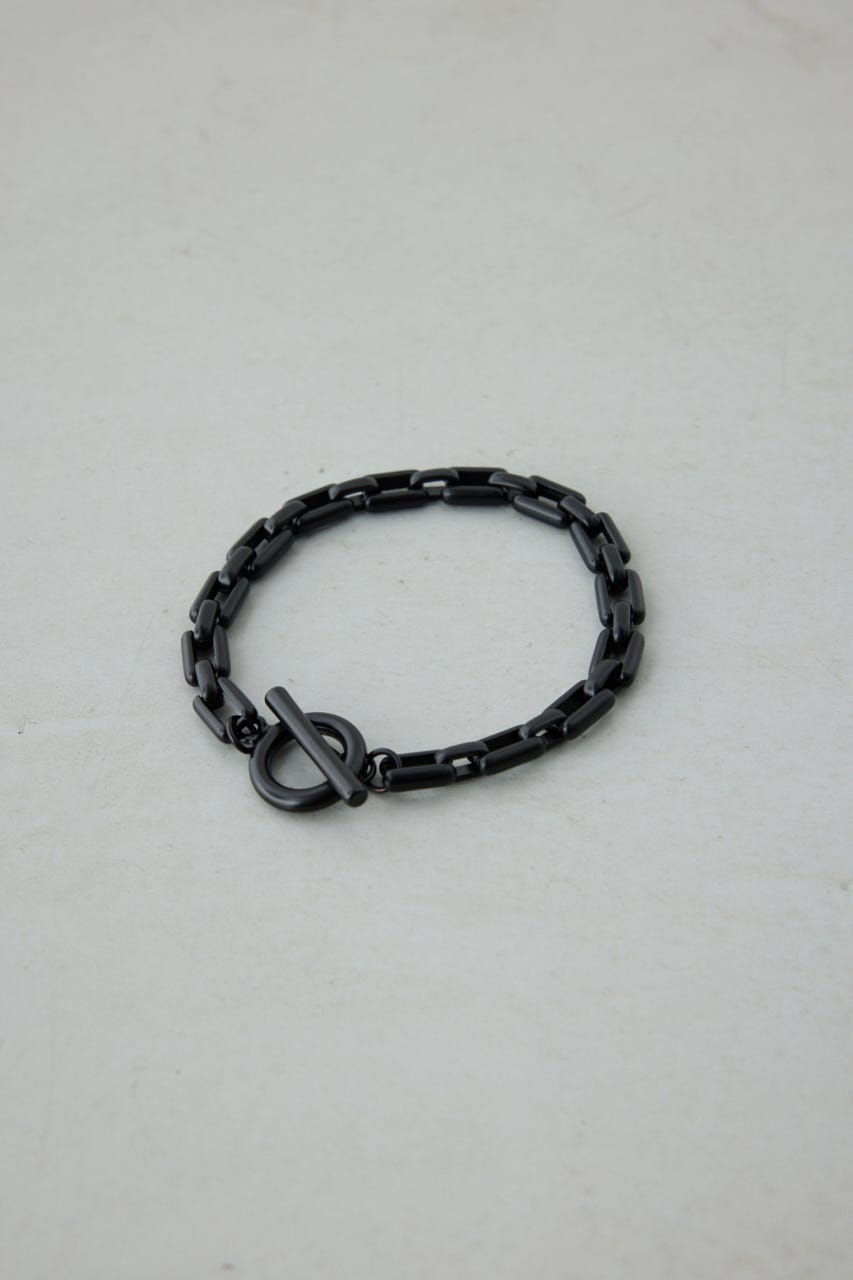 ヘビーチェーンブレスレット BLK FREE