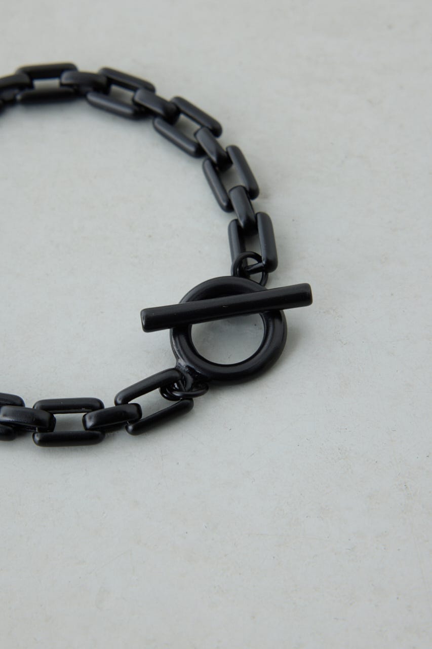 ヘビーチェーンブレスレット BLK FREE