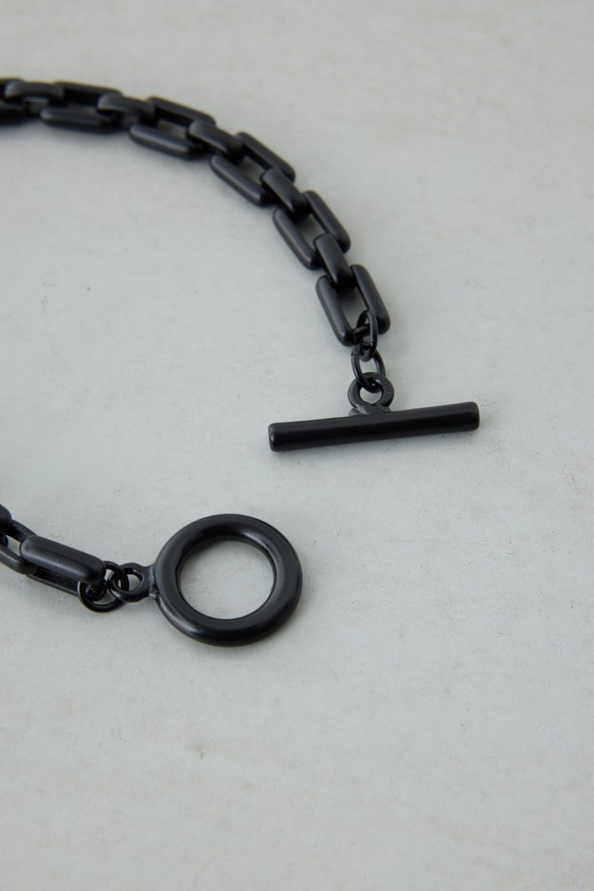 ヘビーチェーンブレスレット BLK FREE