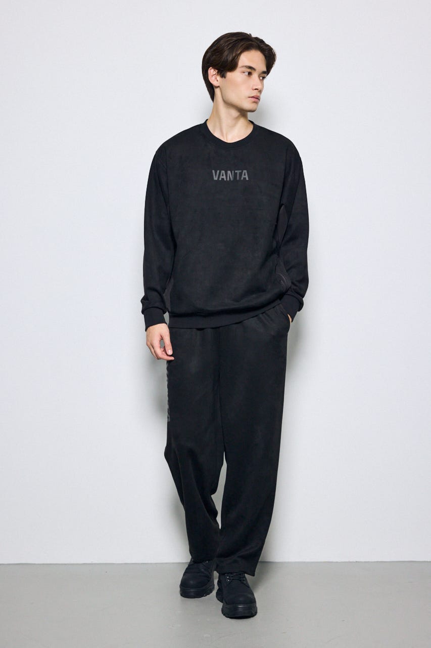【シェルフェス限定セットプライス】フェイクスエード切り替えトップス BLK L