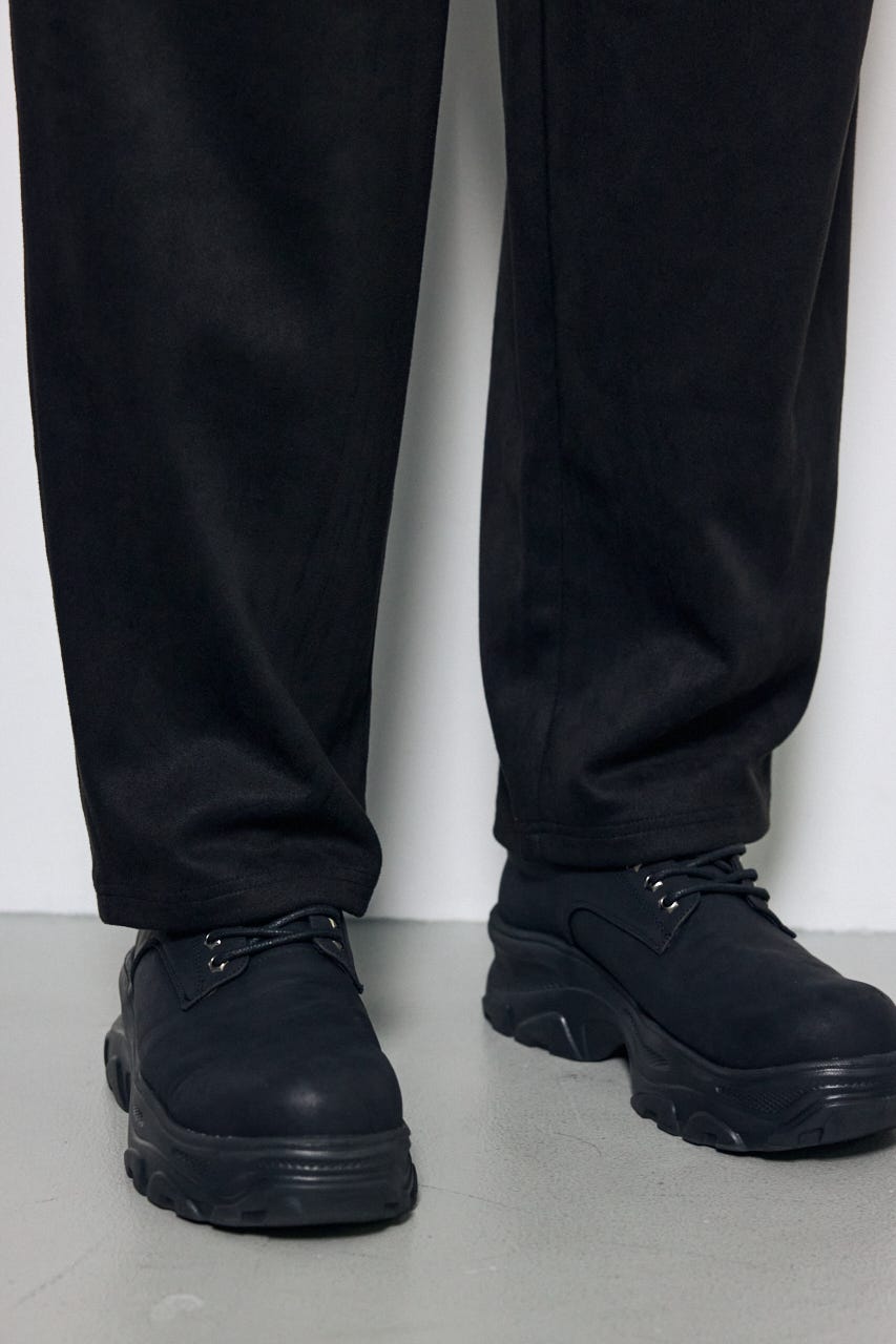 【シェルフェス限定セットプライス】フェイクスエードイージーパンツ BLK M