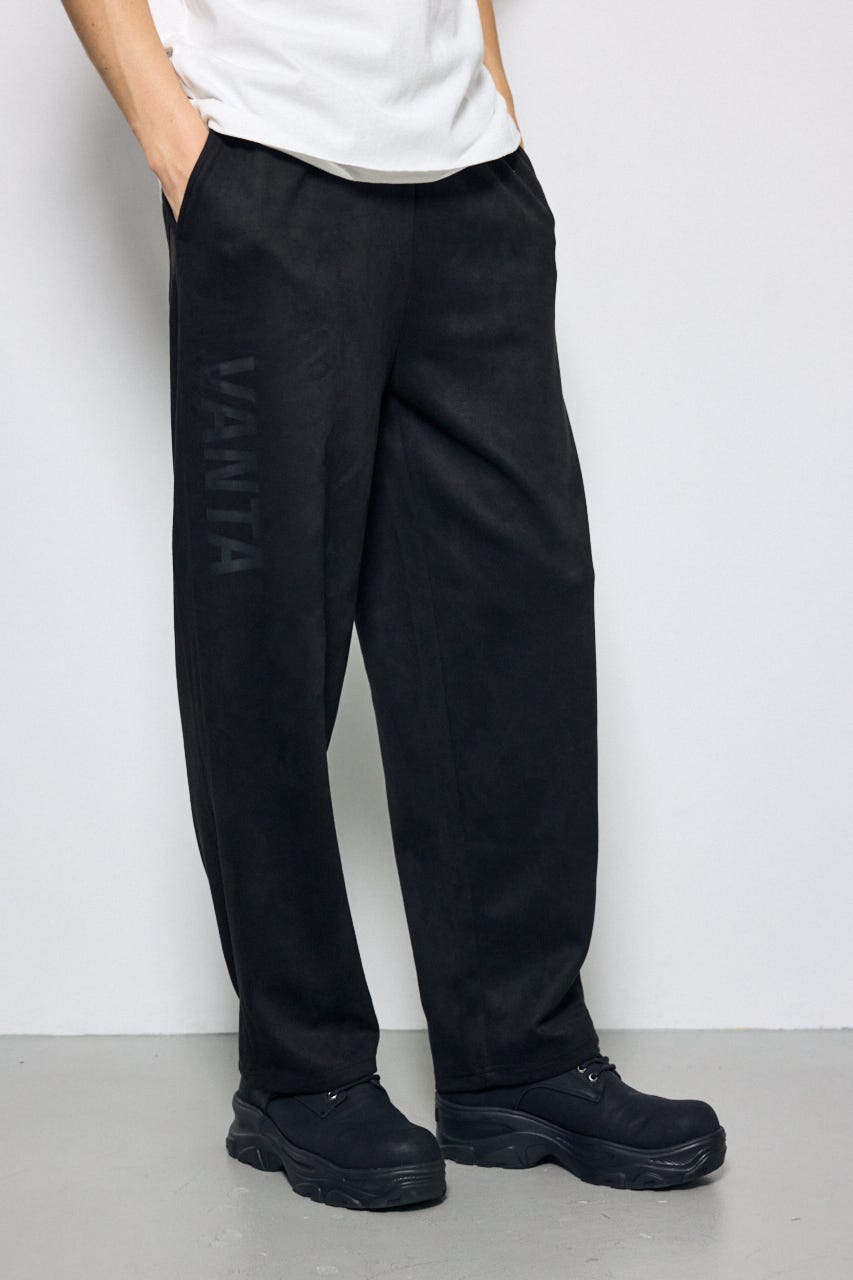 【シェルフェス限定セットプライス】フェイクスエードイージーパンツ BLK M