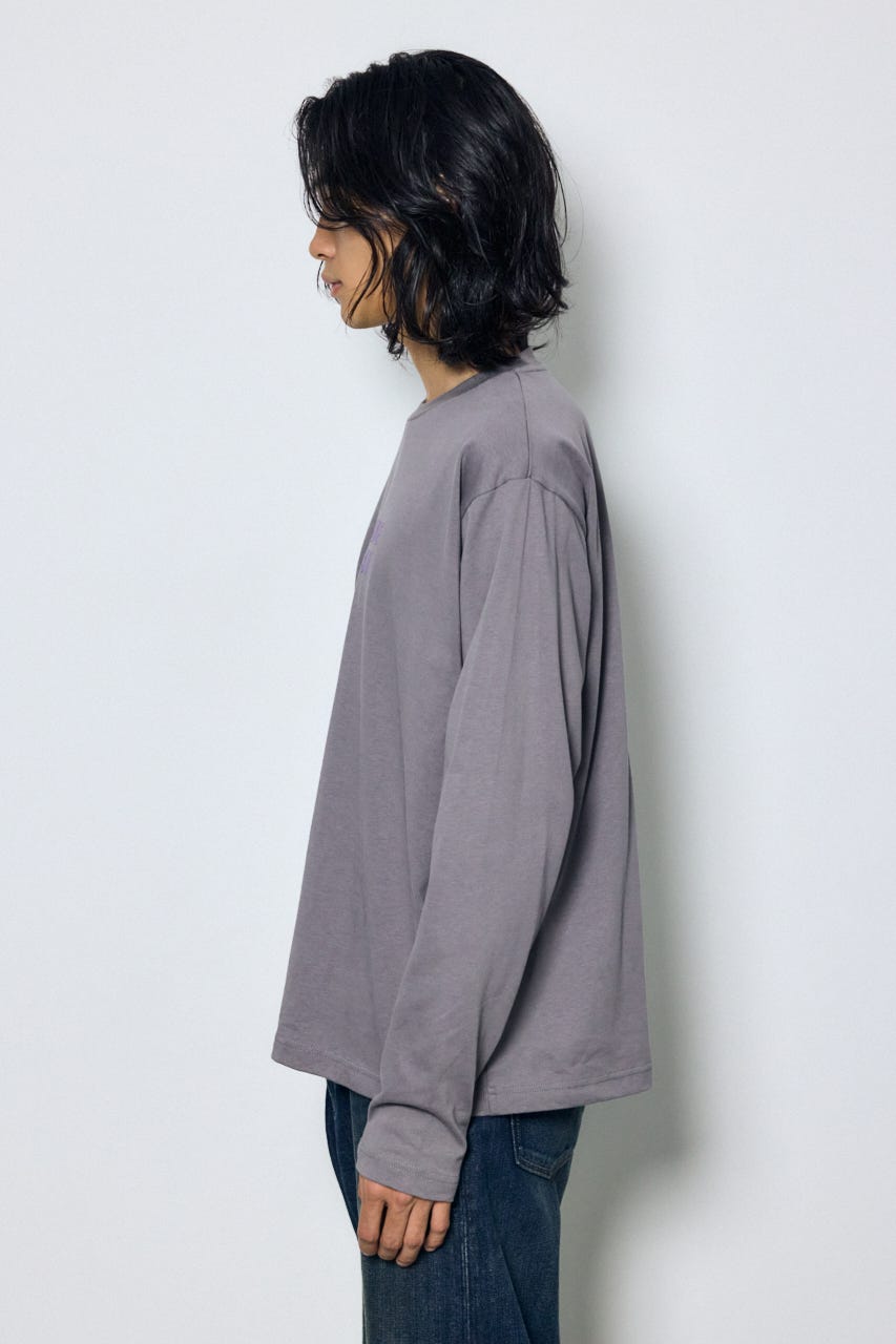 配色厚盛ラバープリントロンT GRY M
