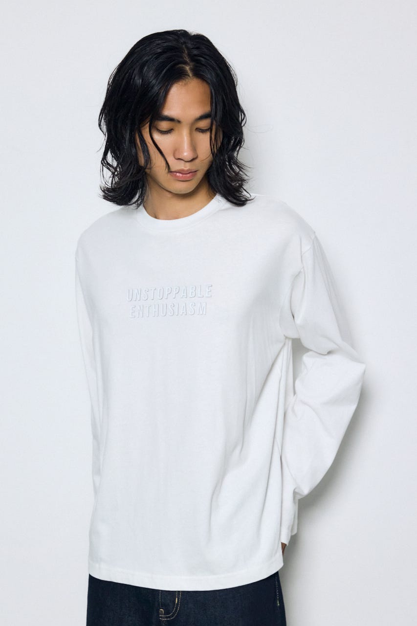 配色厚盛ラバープリントロンT WHT L