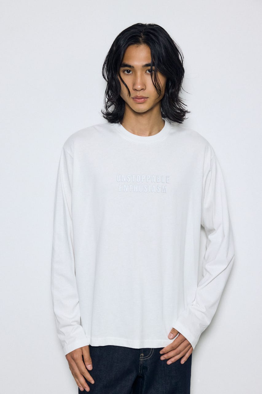 配色厚盛ラバープリントロンT WHT L