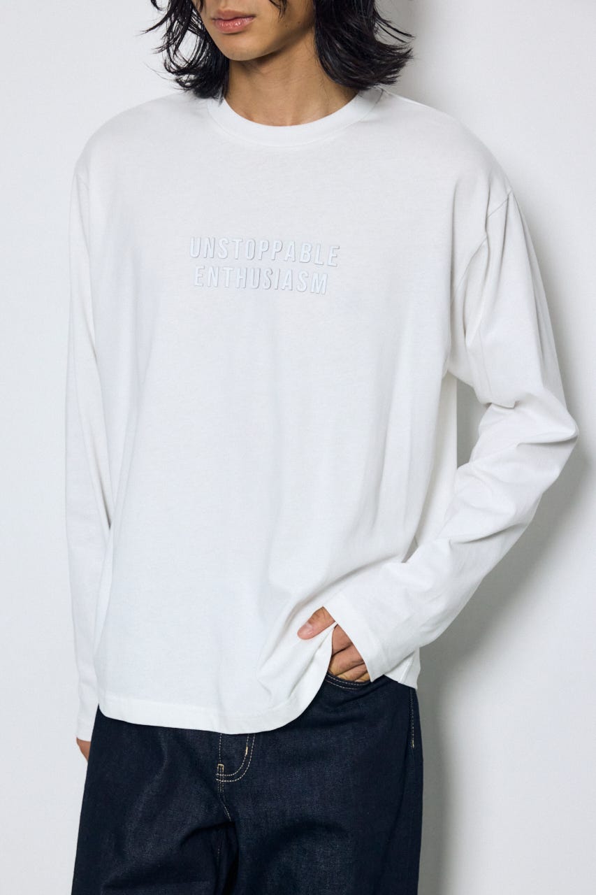 配色厚盛ラバープリントロンT WHT L