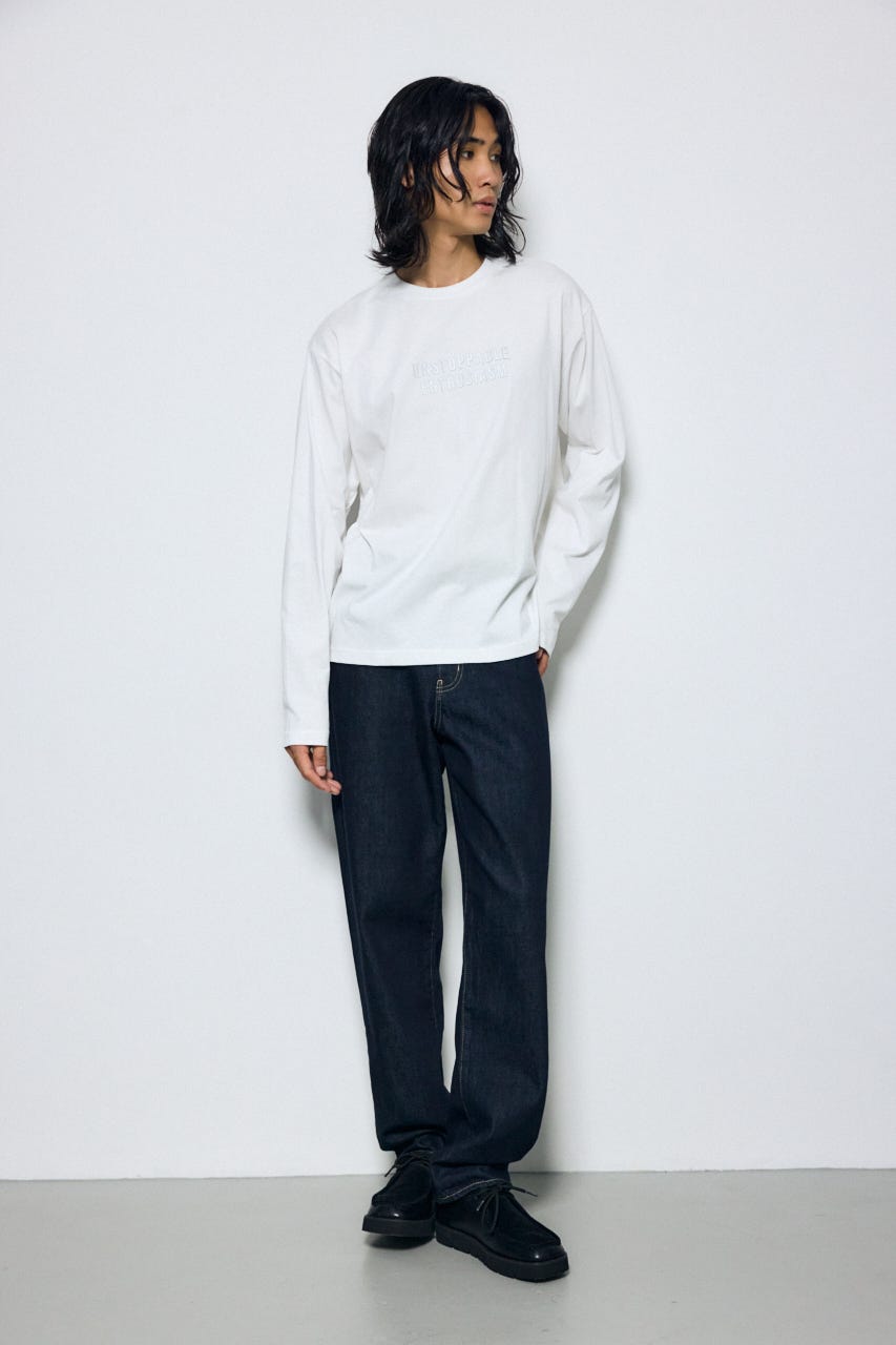 配色厚盛ラバープリントロンT WHT L