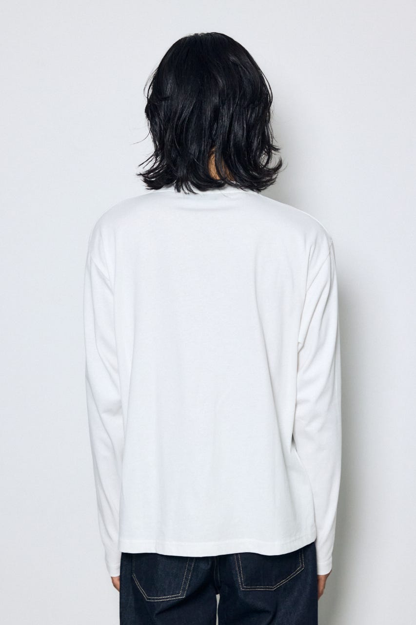 配色厚盛ラバープリントロンT WHT L