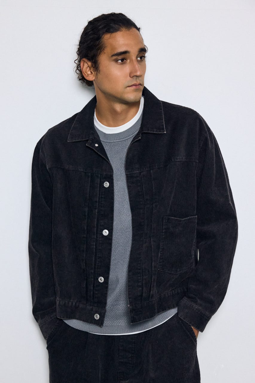 ヴィンテージコーデュロイジャケット BLK M