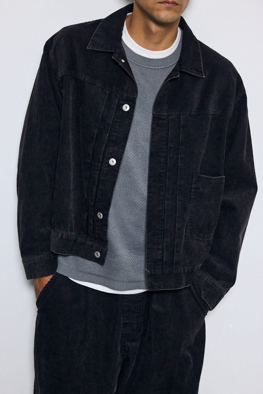 ヴィンテージコーデュロイジャケット BLK M