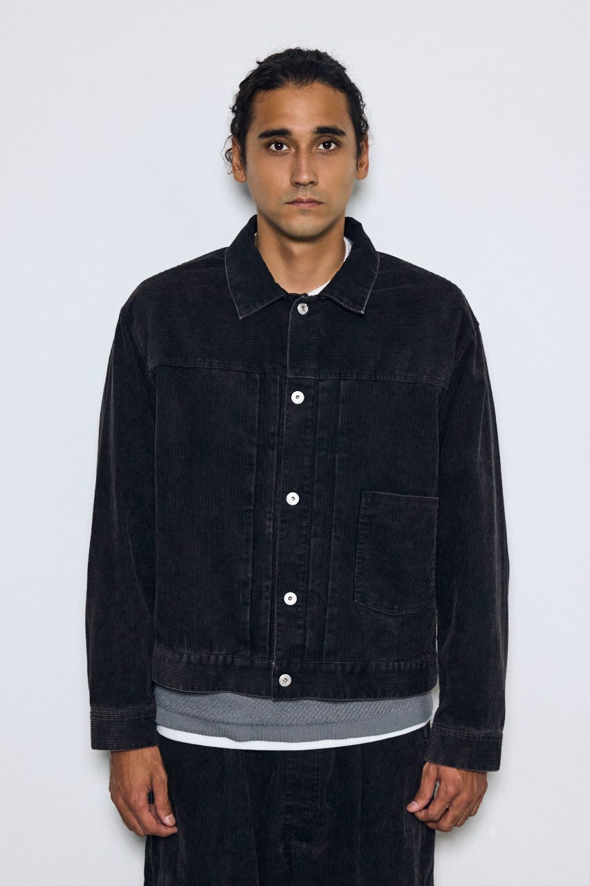 ヴィンテージコーデュロイジャケット BLK M