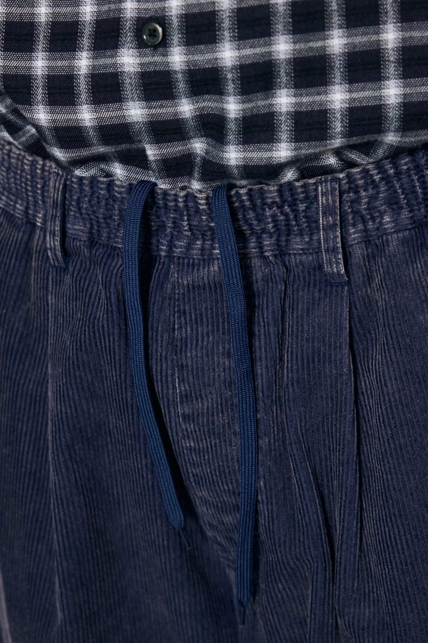 ヴィンテージコーデュロイワイドパンツ BLU M