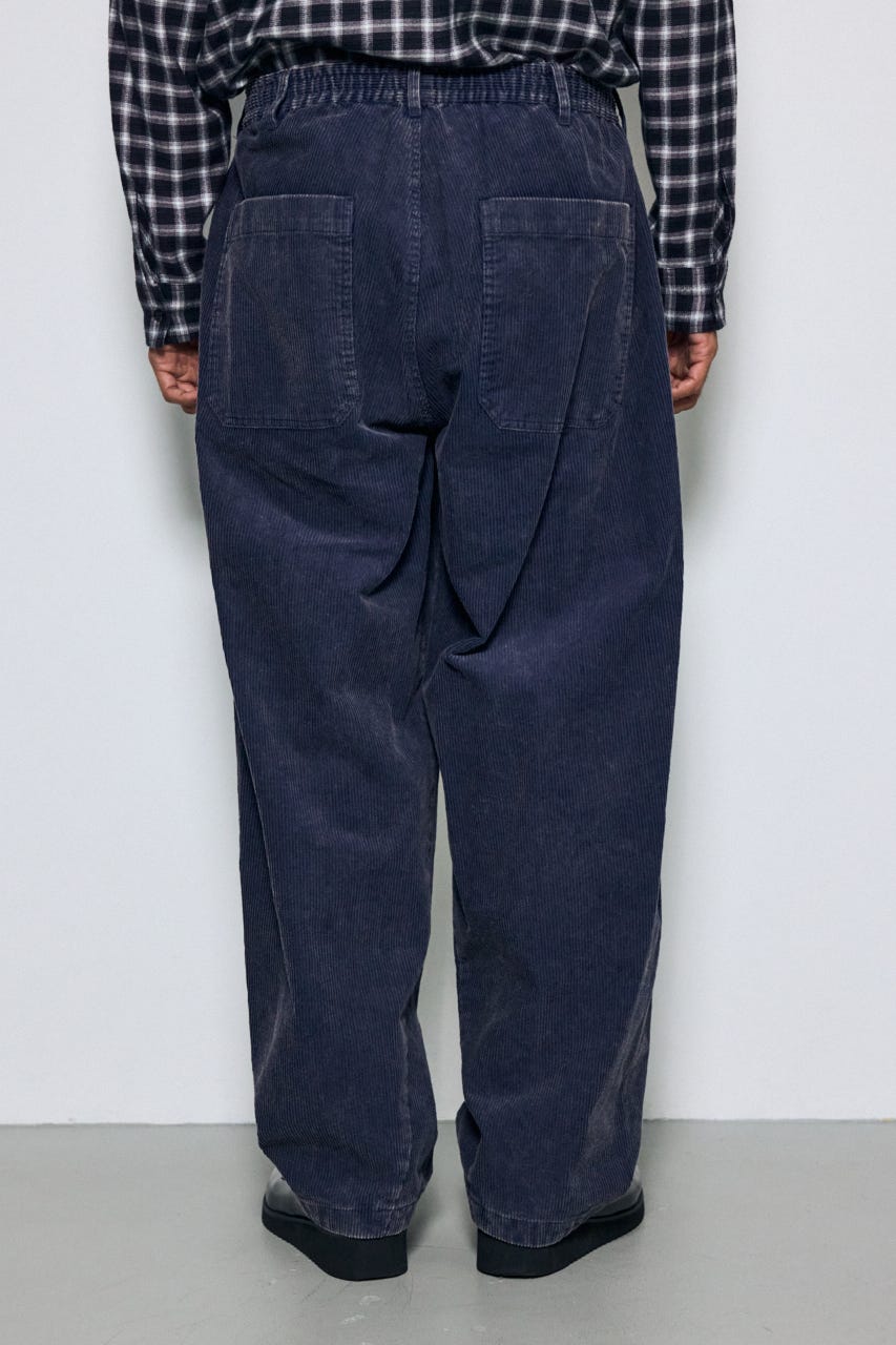 ヴィンテージコーデュロイワイドパンツ BLU M