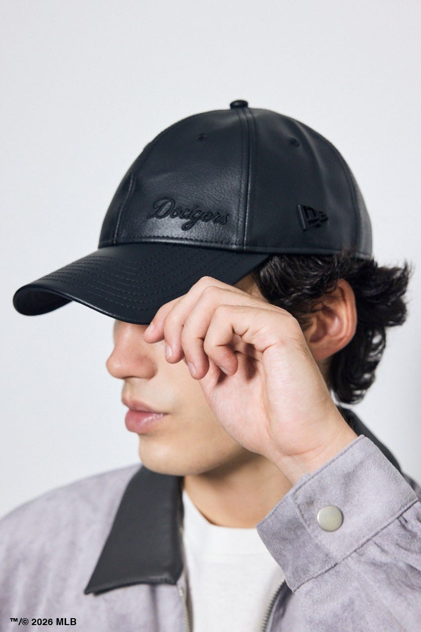 【NEW ERA×AZUL MLB】合皮キャップ BLK FREE