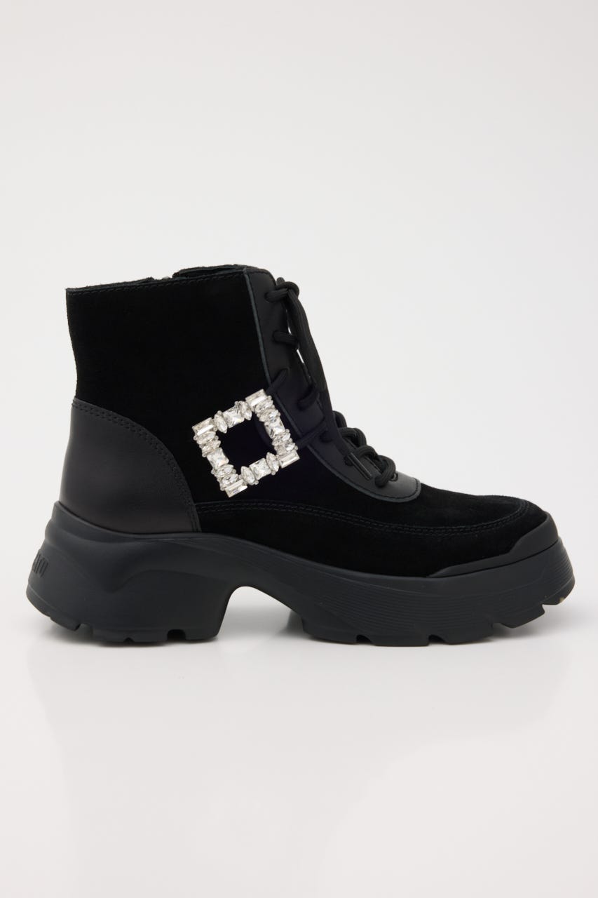 ミーリーワークスニーカーブーツ D/BLK 23.0cm