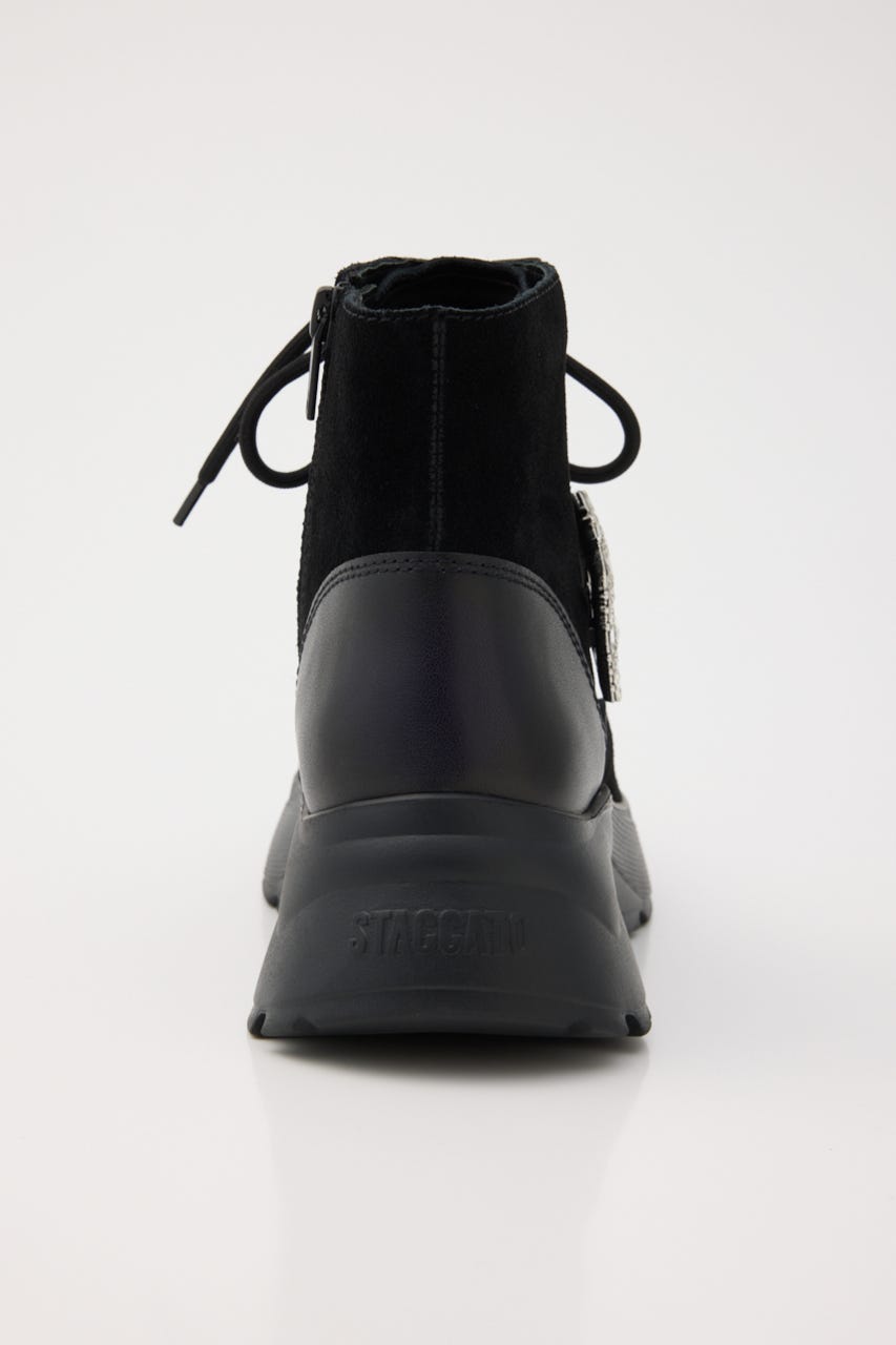 ミーリーワークスニーカーブーツ D/BLK 23.0cm
