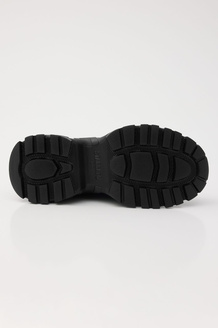 レースアップライトソールブーツ BLK 23.0cm