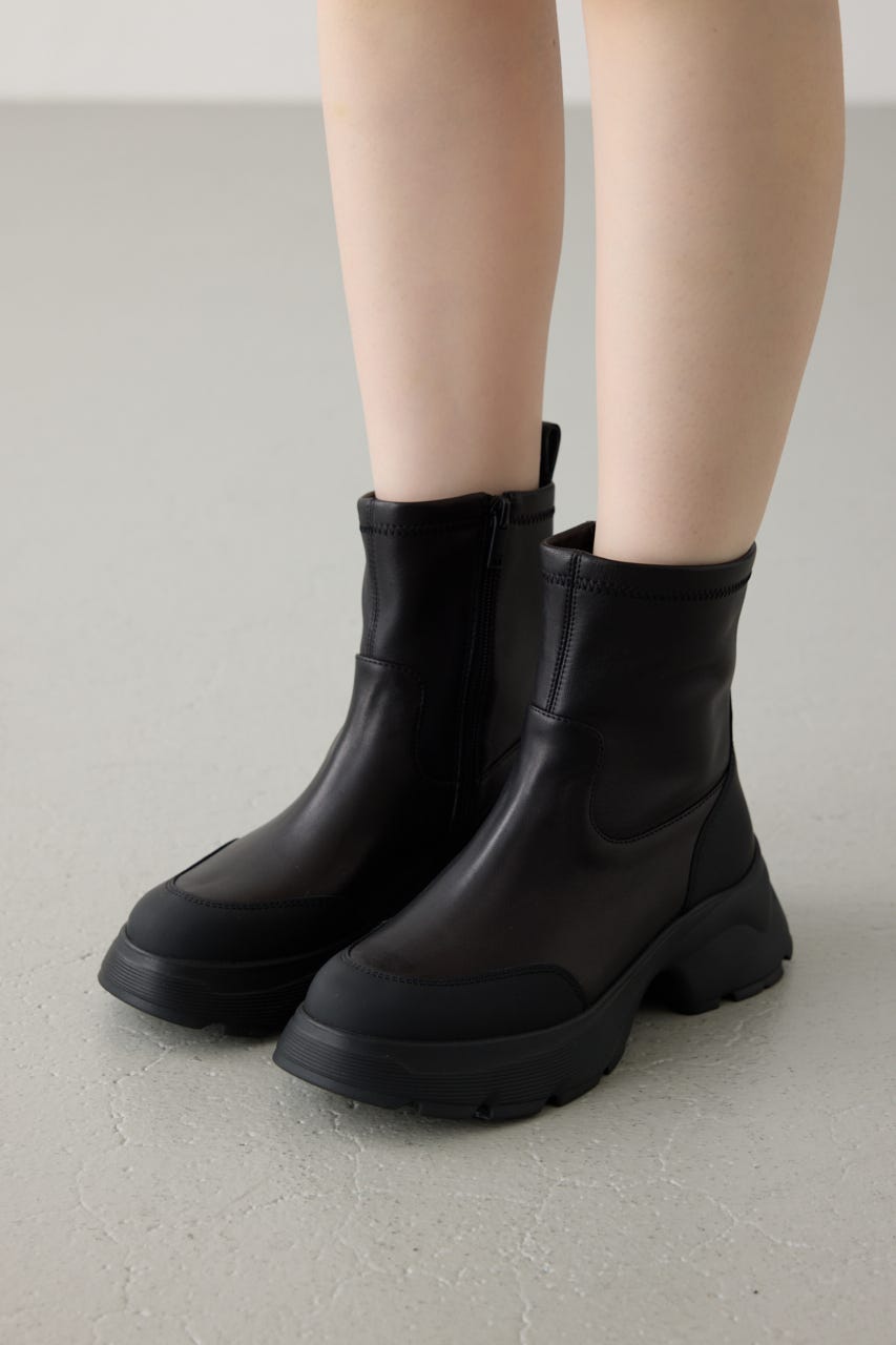 ストレッチライトソールブーツ BLK 23.5cm