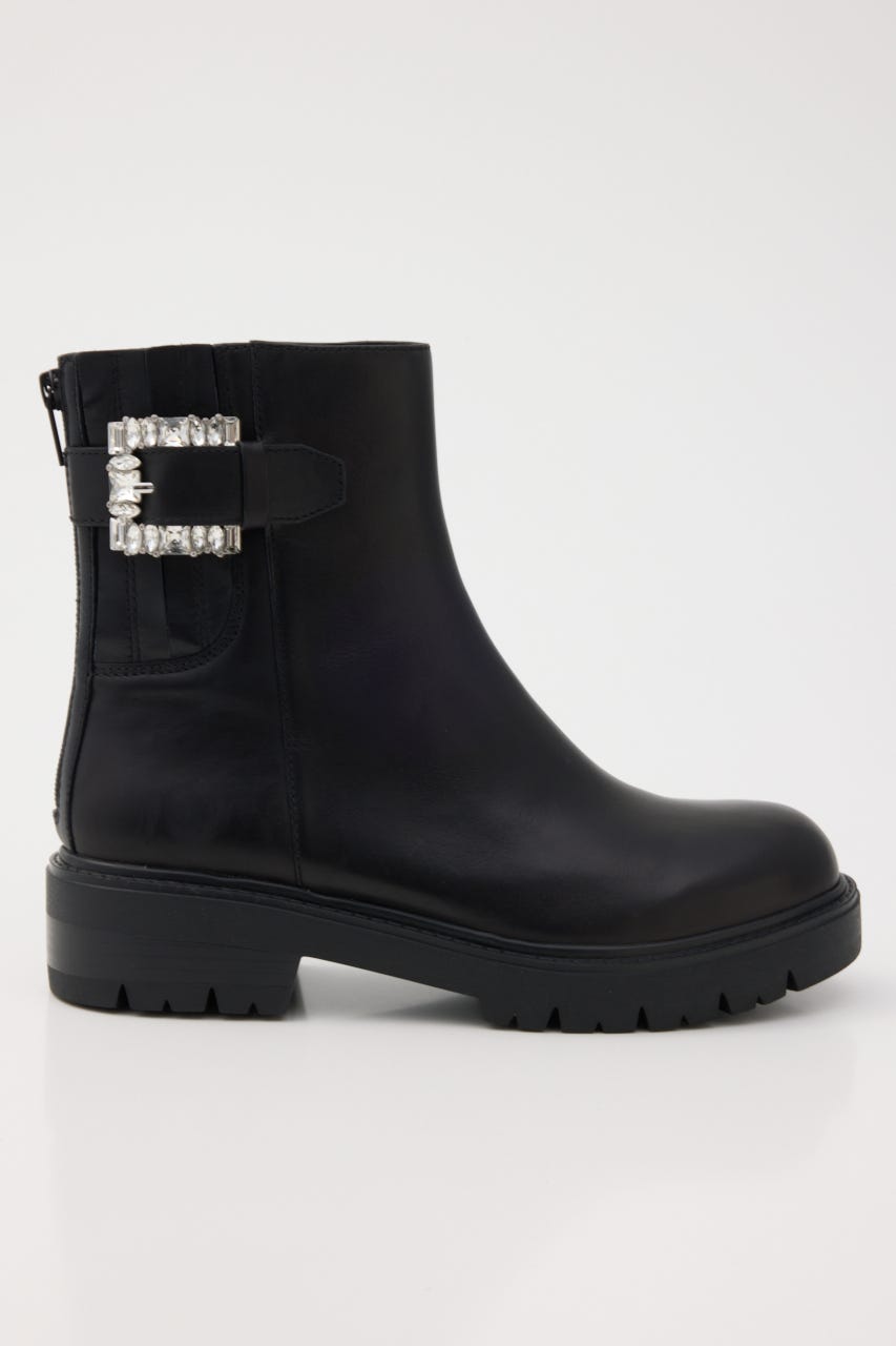 アラベラサイドベルトブーツ BLK 23.5cm