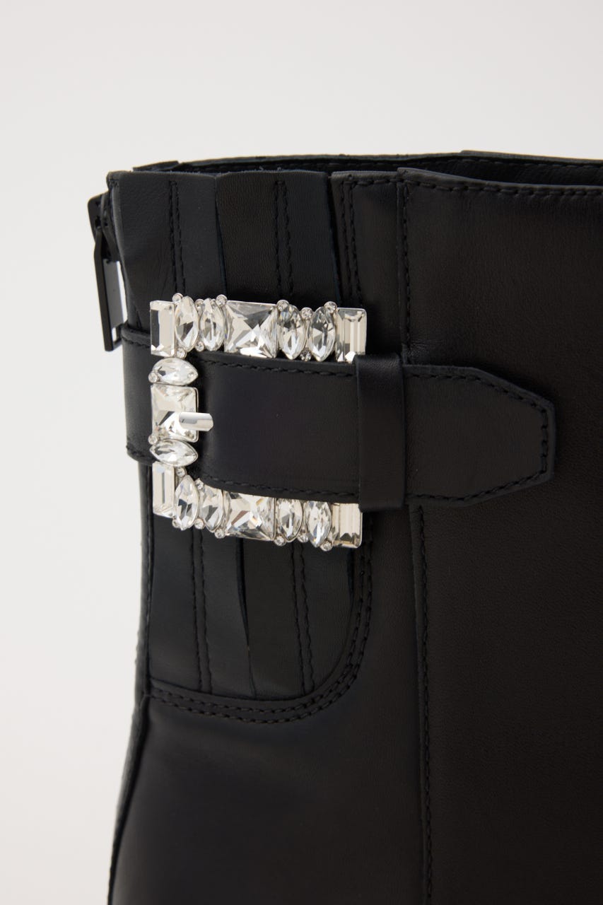 アラベラサイドベルトブーツ BLK 23.5cm