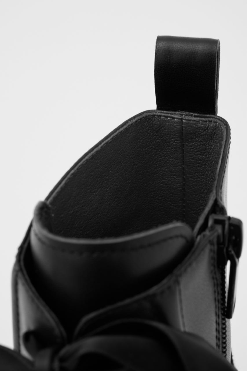 アンナレースアップブーツ BLK 24.5cm