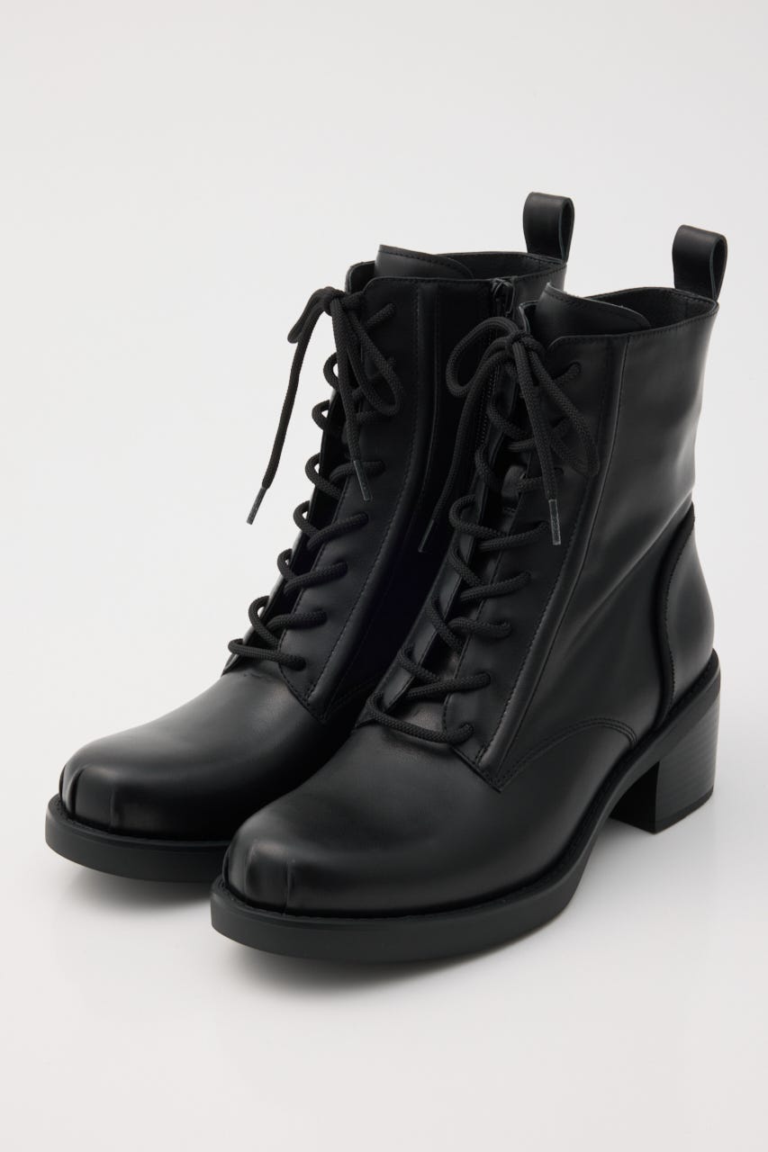 アンナレースアップブーツ BLK 24.5cm