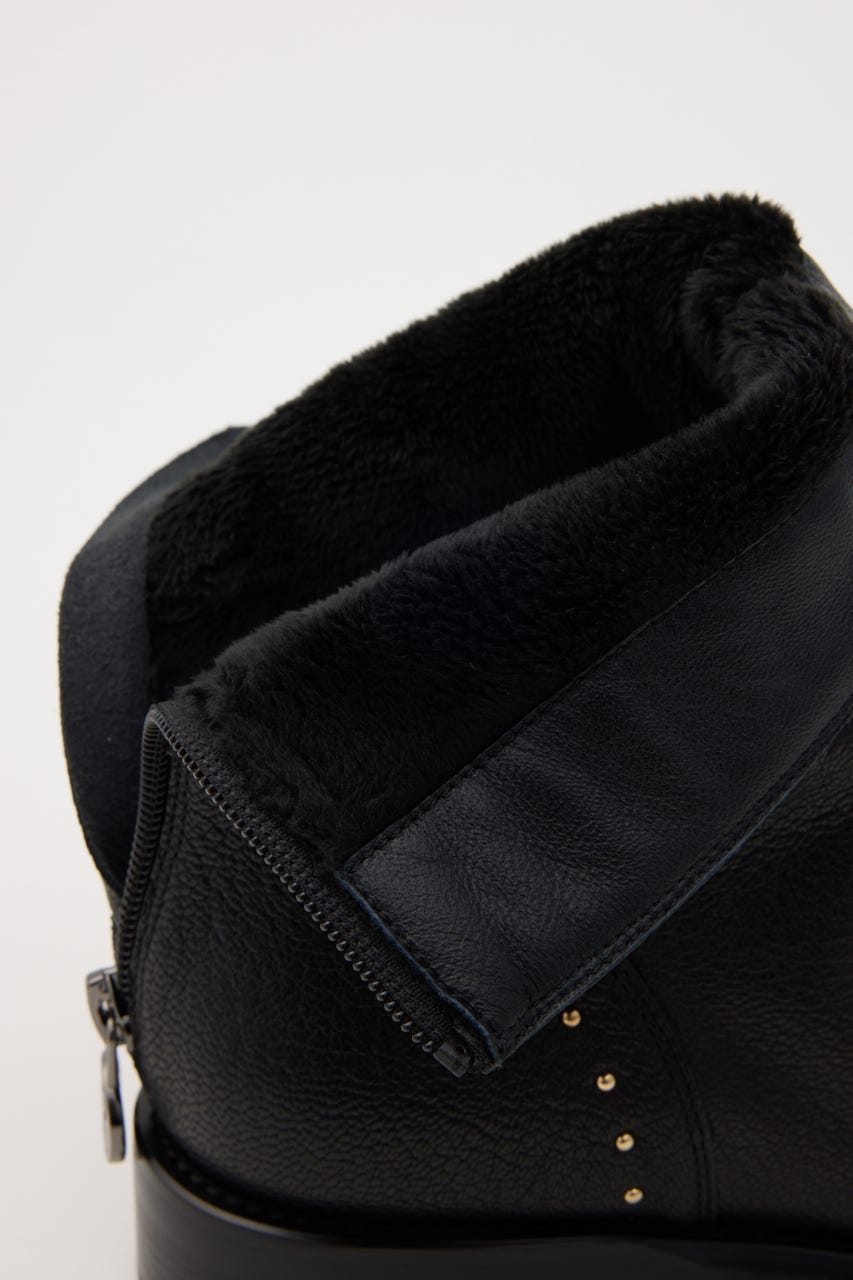 インボアスタッズミドルブーツ BLK 25.0cm