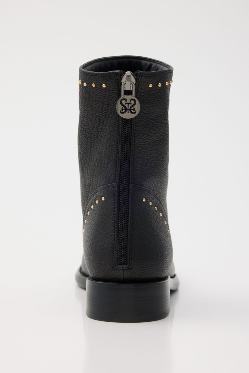 インボアスタッズミドルブーツ BLK 25.0cm