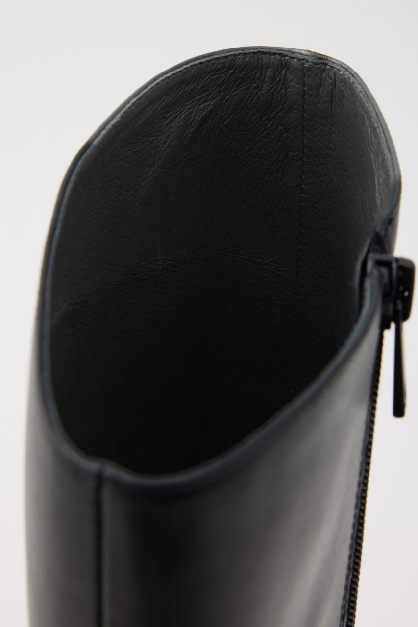 ジニーロングブーツ BLK 22.5cm