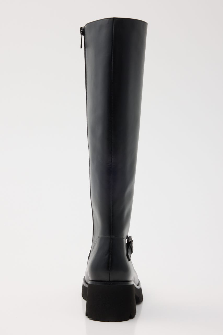 ジニーロングブーツ BLK 22.5cm