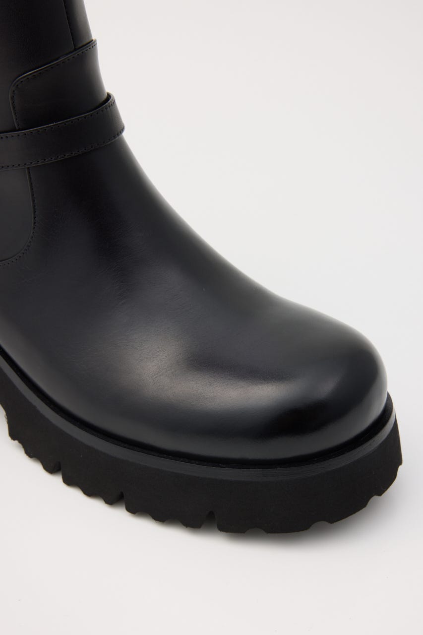 ジニーロングブーツ BLK 22.5cm
