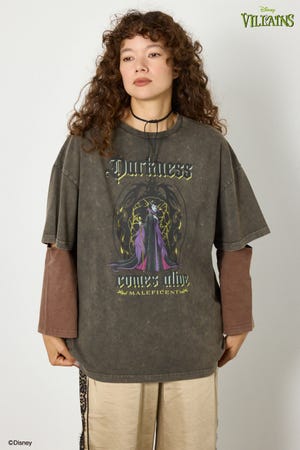 (ディズニー ヴィランズ)レイヤードTシャツ