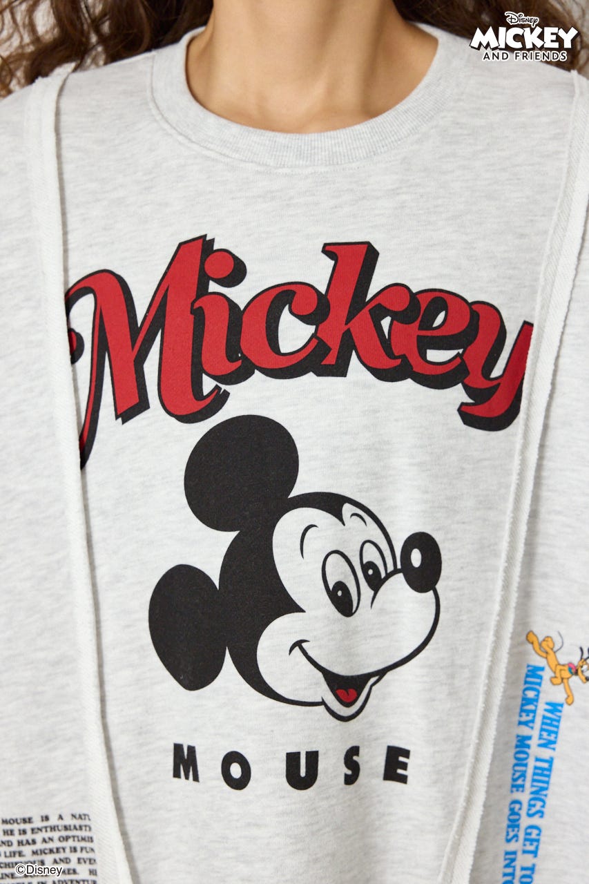(ミッキー＆フレンズ)ドッキングトップス L/T.GRY FREE