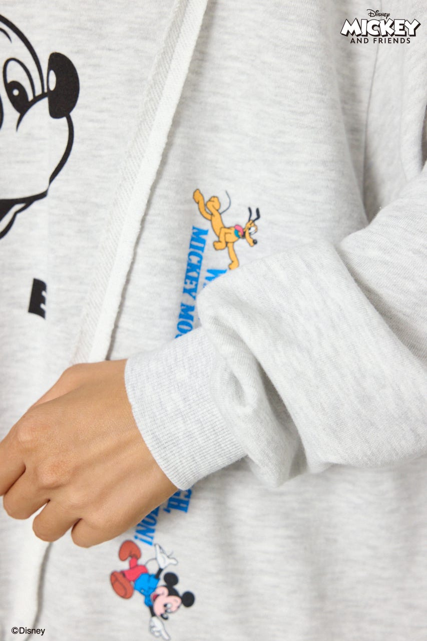 (ミッキー＆フレンズ)ドッキングトップス L/T.GRY FREE