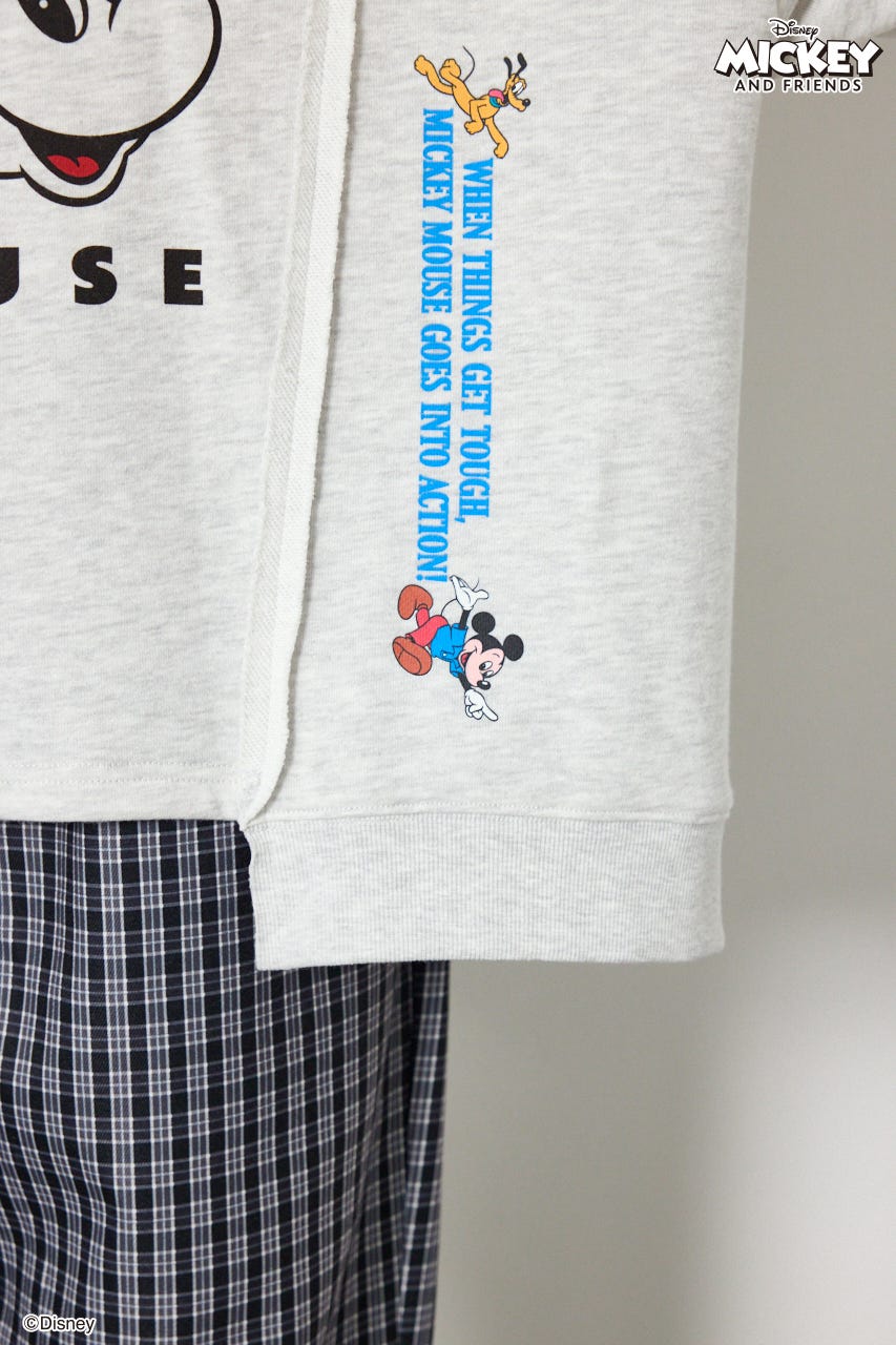 (ミッキー＆フレンズ)ドッキングトップス L/T.GRY FREE