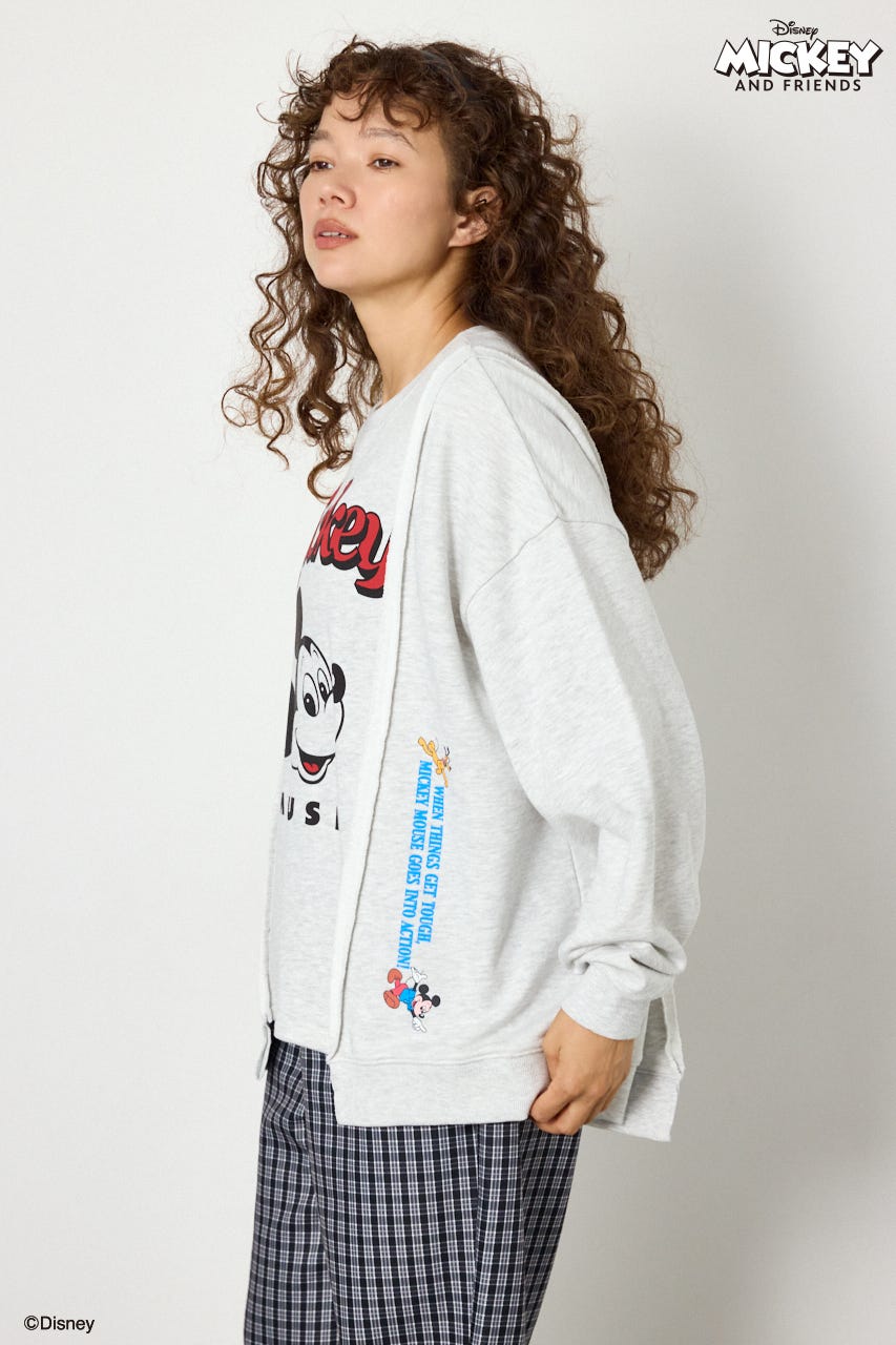 (ミッキー＆フレンズ)ドッキングトップス L/T.GRY FREE