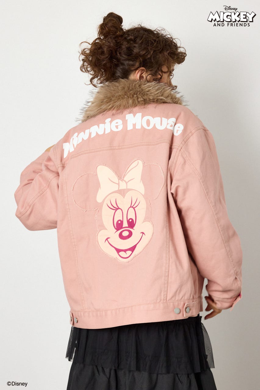 (ミッキー&ミニー)フェイスパッチDENIMジャケット