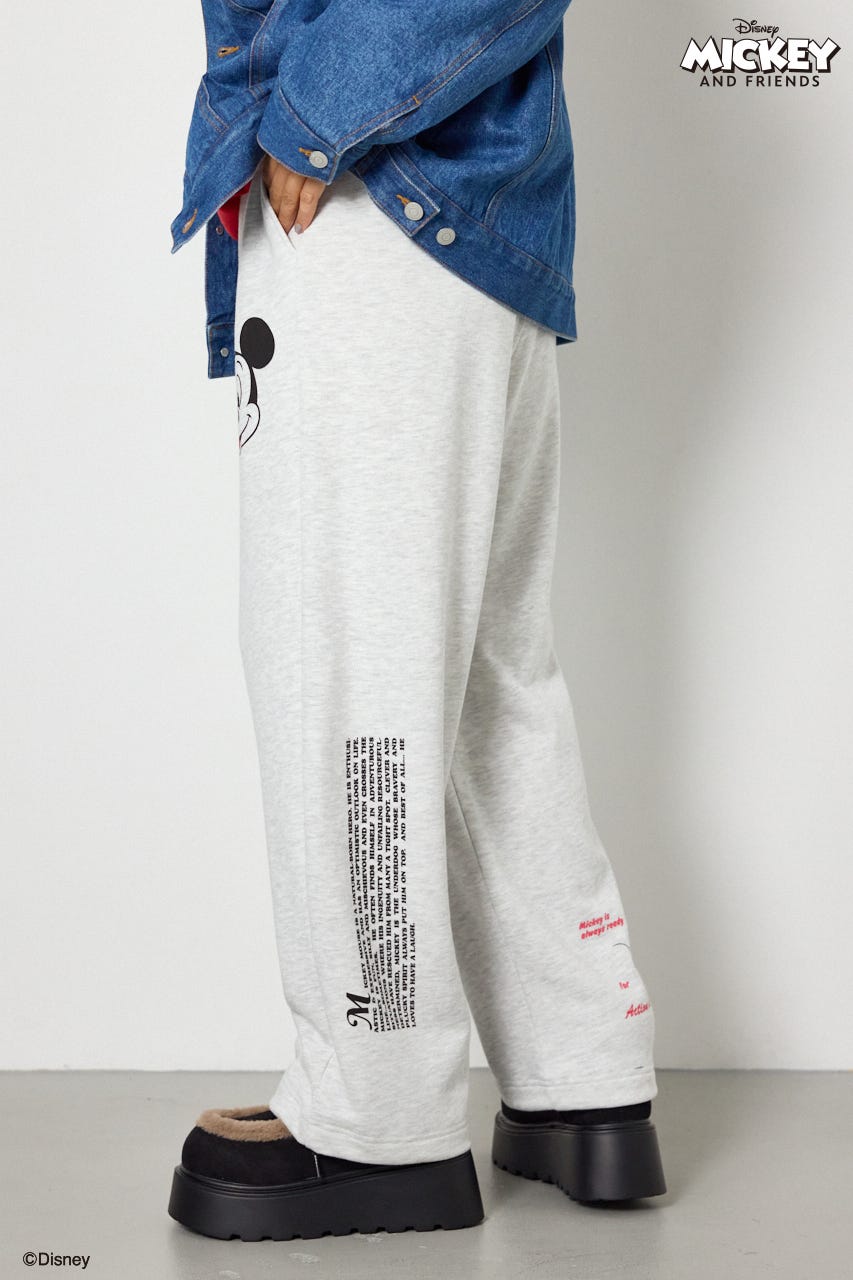 (ミッキー＆フレンズ)スウェットパンツ L/T.GRY S